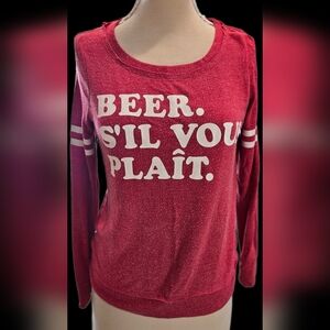 Small Chaser Girls "Beer" Long Sleeve Sweatshirt